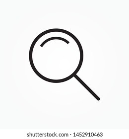 Magnifying glass line icon vector