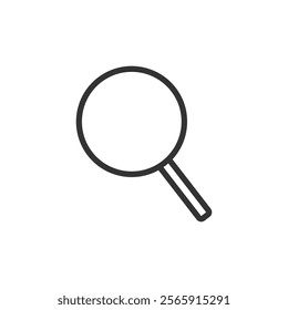Magnifying Glass Line Icon. Vector illustration