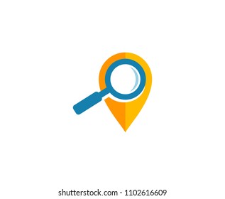 Magnifying glass logo 