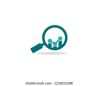 Magnifying glass logo 