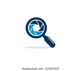 Magnifying glass logo