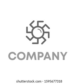 magnifying glass logo icon design template sign
