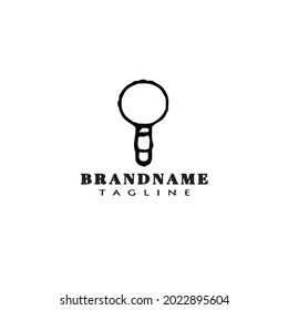 magnifying glass logo icon design template modern vector illustration