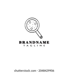 magnifying glass logo icon design template modern vector