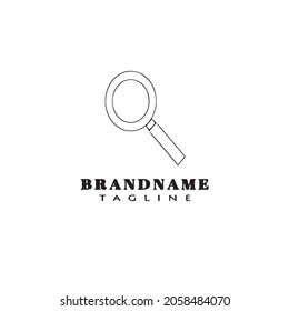 magnifying glass logo icon design modern vector illustration