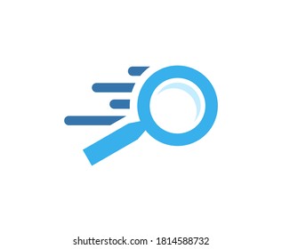 Vector de búsqueda del logotipo de la lupa 