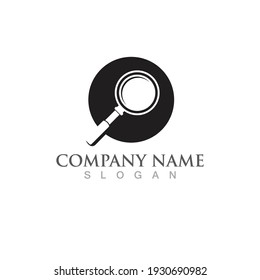 Magnifying Glass Logo And Symbol Vector