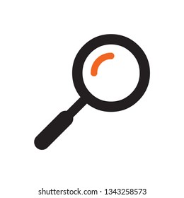 Magnifying glass logo template vector icon design