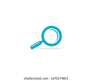 Icono vectorial del logotipo de la lupa 