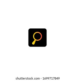 diseño de iconos vectoriales del logotipo de la lupa