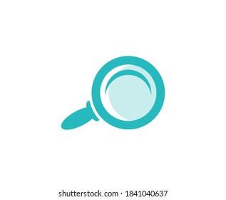 Magnifying glass logo vector icon 