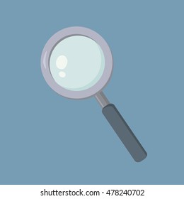 Magnifying Glass Lou pe Zoom Lens School Supplies Vector Illustration