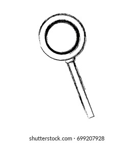 magnifying glass loupe and handle search tool