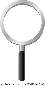 Magnifying glass. loupe sign vector illustration.