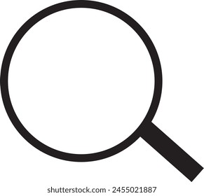 Magnifying glass loupe. Vector isolated icon. Search icon vector. Magnifier loupe symbol.