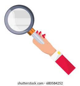 Magnifying glass lupe