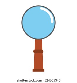 Magnifying glass lupe icon vector illustration graphic design