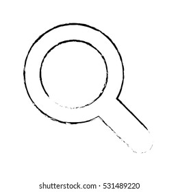 magnifying glass lupe icon vector illustration graphic design