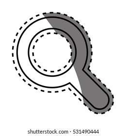 magnifying glass lupe icon vector illustration graphic design