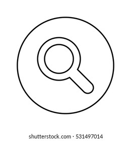 magnifying glass lupe icon vector illustration graphic design