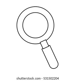 magnifying glass lupe icon vector illustration graphic design