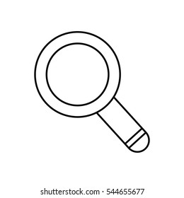 Magnifying glass lupe icon vector illustration graphic design