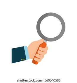 Magnifying glass lupe icon vector illustration graphic design