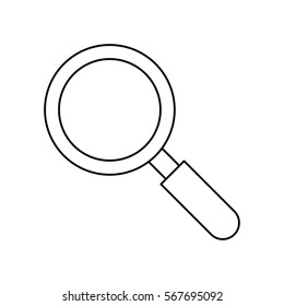 Magnifying glass lupe icon vector illustration graphic design