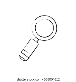 Magnifying glass lupe icon vector illustration graphic design