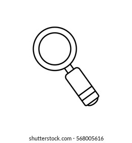 Magnifying glass lupe icon vector illustration graphic design