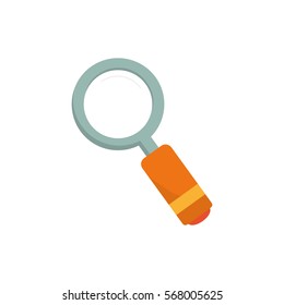 Magnifying glass lupe icon vector illustration graphic design