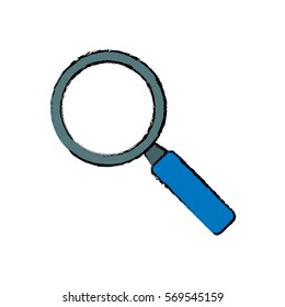 Magnifying glass lupe icon vector illustration graphic design