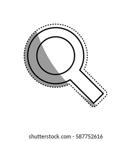 Magnifying glass lupe icon vector illustration graphic design