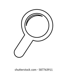 Magnifying glass lupe icon vector illustration graphic design