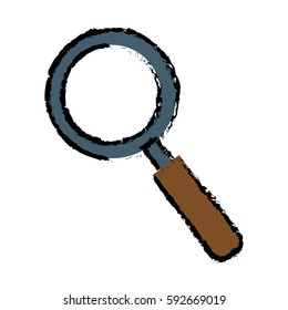 Magnifying glass lupe icon vector illustration graphic design