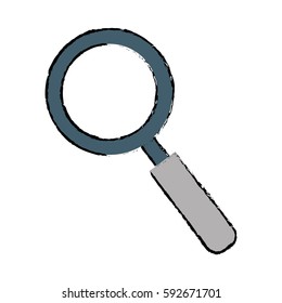 Magnifying glass lupe icon vector illustration graphic design