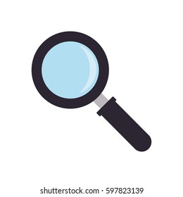 Magnifying glass lupe icon vector illustration graphic design