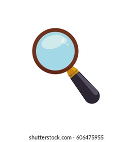 Magnifying glass lupe icon vector illustration graphic design