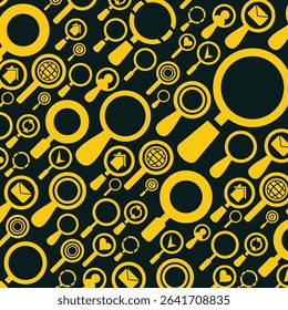 Magnifying glass luxury trendy applicable design ravishing abstract vector illustration artwork.eps