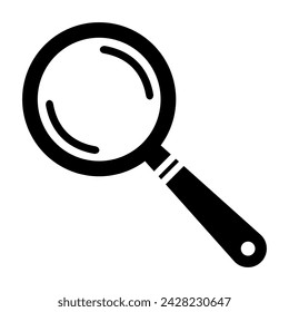 Magnifying glass. Magnifier, enlarge, read, lens, see, vision, scale, zoom in and out, decrease, reduce, diminish, control, edit, fix, repair, tool, photo, media, video, text. Vector illustration