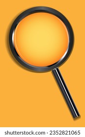magnifying glass to magnify the observed object