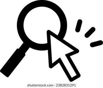Magnifying Glass and Mouse Cursor