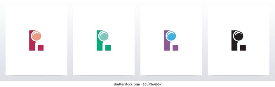 Magnifying Glass On Letter Logo Design L