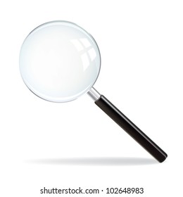 Magnifying Glass on white background