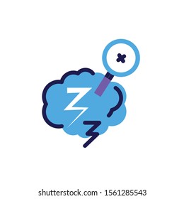 magnifying glass on white background vector illustration design