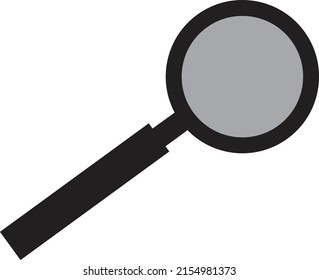 magnifying glass on white background