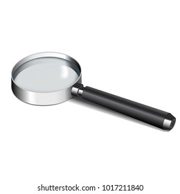 Magnifying glass on white backround.Vector illustration.EPS10.