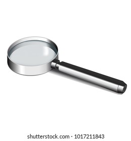 Magnifying glass on white backround.Vector illustration.EPS10.