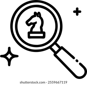 A magnifying glass on white surface with holographic financial graphs and community symbols floating above providing copy space. concept as Top down view of a magnifying glass on a white surface. Abov