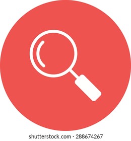 Magnifying glass, optimization, search icon vector image. Can also be used for phone tab bar and settings. Suitable for use on web apps, mobile apps and print media